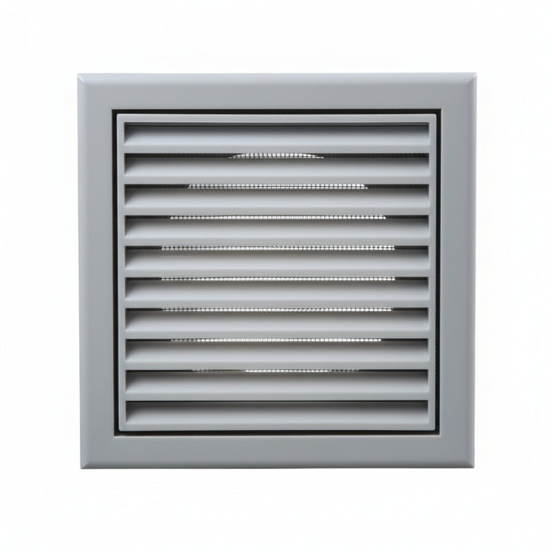 Blauberg Air Ventilation Louvred Grille 100mm Vented Fixed Blade - Slate Grey - DECOR155X155-100SGREY-SG, Image  of 3