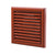 Blauberg Air Ventilation Louvred Grille 100mm Vented Fixed Blade - Terracotta Brick - DECOR155X155-100STERRACOTTA