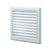 Blauberg Air Ventilation Louvred Grille 150mm Vented Fixed Blade - Brilliant white - DECOR185X185-150SWHITE