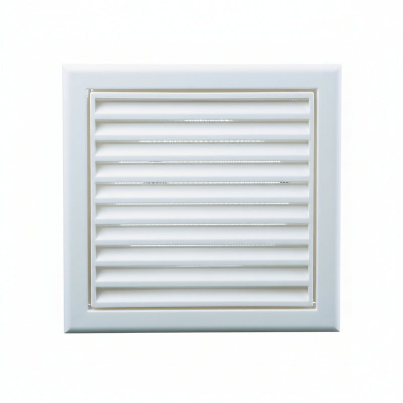 Blauberg Air Ventilation Louvred Grille 125mm Vented Fixed Blade - Brilliant white - DECOR185X185-125SWHITE, Image  of 3