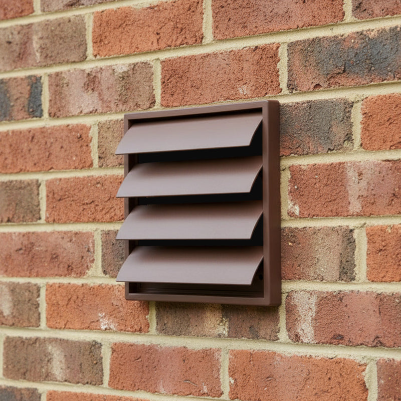 150mm 6 Gravity Grille - Brown - 1202B, Image  of 2