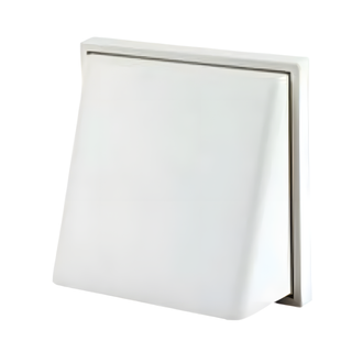 Manrose 100mm Cowl Outlet Grille White - 1240W