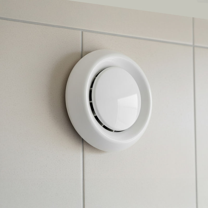 Manrose 120mm/5 Internal Round Circular Air Diffuser With Round Spigot And Adjustable Central Disc - 1251, Image  of 2