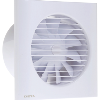 Deta 6" Extractor Fan With Timer 150mm White - DT4661