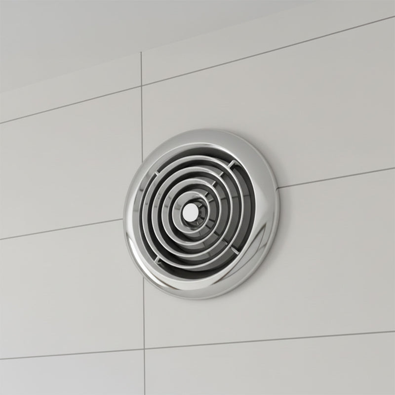 Manrose 100mm Internal Circular Grille - Chrome - 2100C, Image  of 2