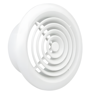 Manrose 125mm Internal Circular Grille (White)  - 2120W