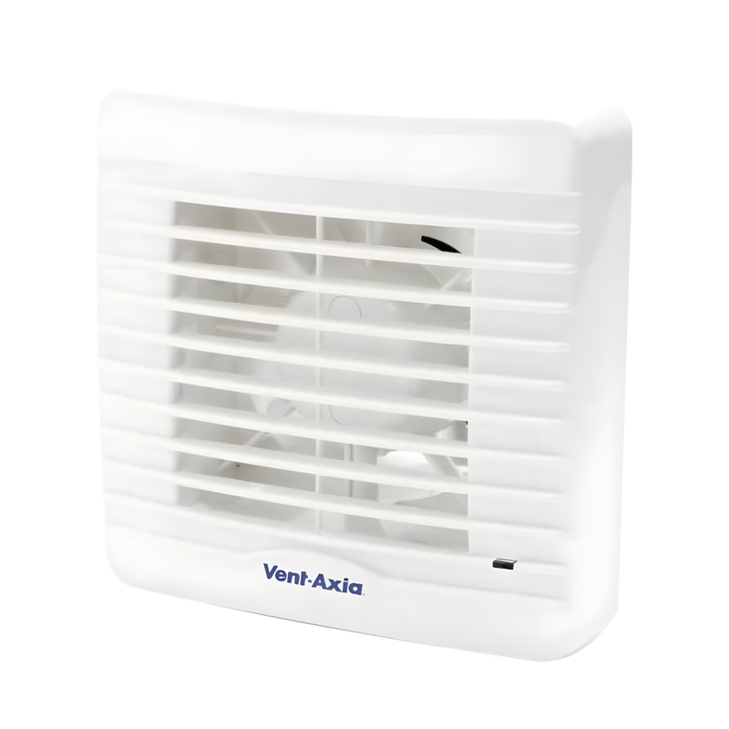 Vent-Axia VA100LP 100mm (4") Axial Bathroom & Toilet Extractor Fan with Pullcord - 251110, Image  of 2