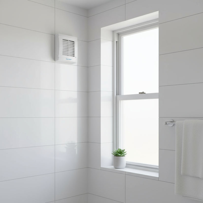 Vent-Axia VA100LT 100mm (4") Axial Bathroom & Toilet Extractor Fan with Timer - 251210, Image  of 3