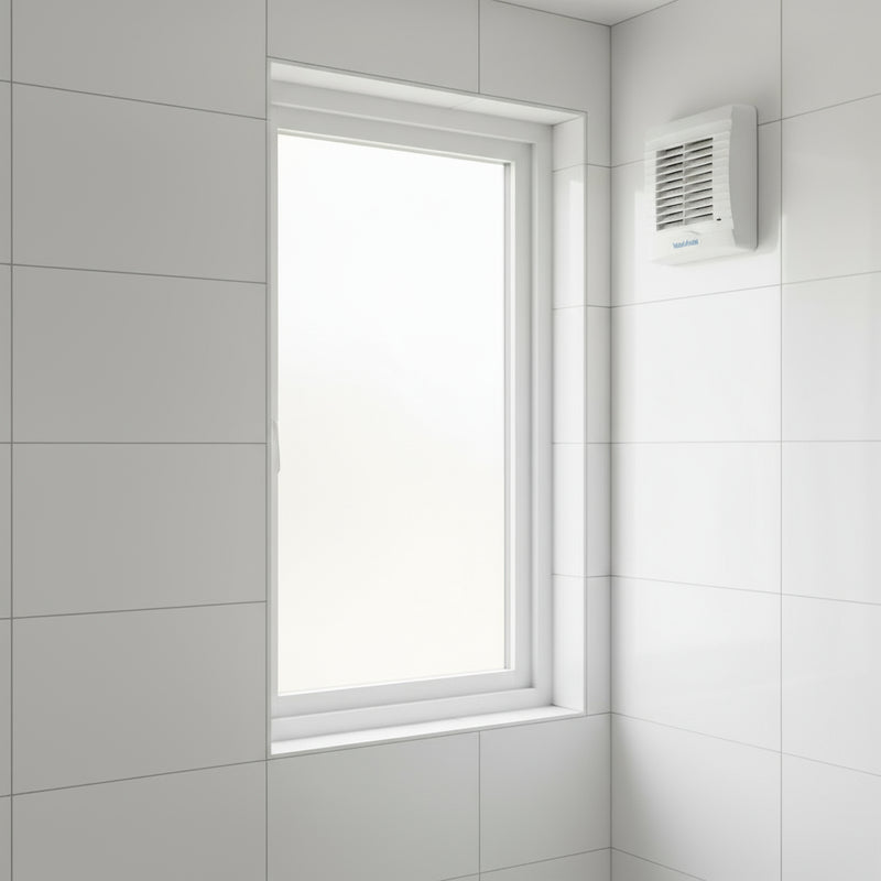 Vent-Axia VA100LT 100mm (4") Axial Bathroom & Toilet Extractor Fan with Timer - 251210, Image  of 3