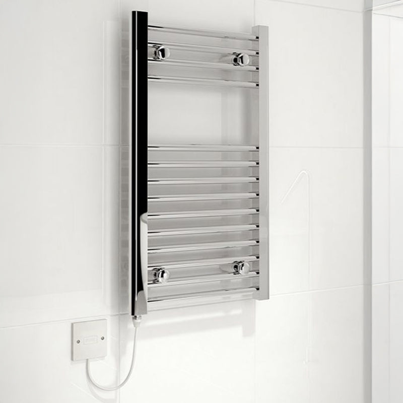 Kudox 400W Straight Electric Towel Rail 500x1500mm, Chrome - KTR400STR5X15C - 346163, Image  of 2
