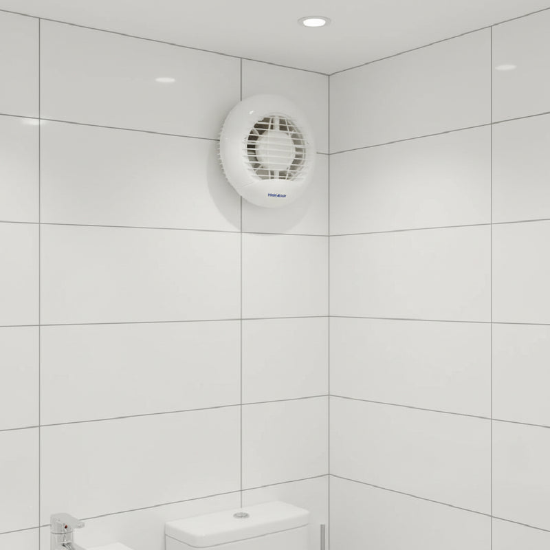 Vent-Axia ECLIPSE 100XP (4") 100mm Extractor Fan With Back-Draft Shutter & Pullcord - 427281, Image  of 3