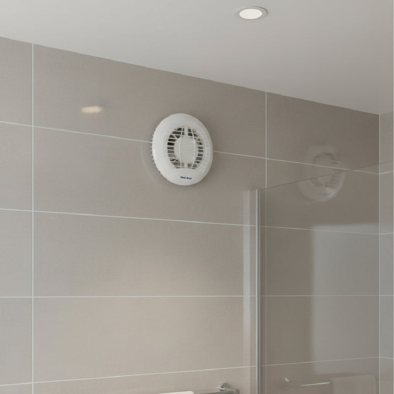 Vent-Axia Eclipse 100X 100mm (4") Axial Extractor Fan with Backdraught Shutter - 427310, Image  of 3