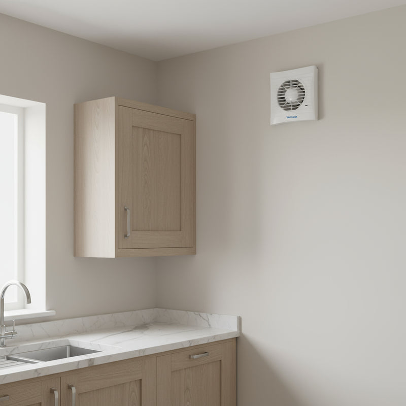 Vent-Axia Silhouette 100TM Axial 100mm (4") Toilet Extractor Fan with Timer & PIR - 454058, Image  of 3