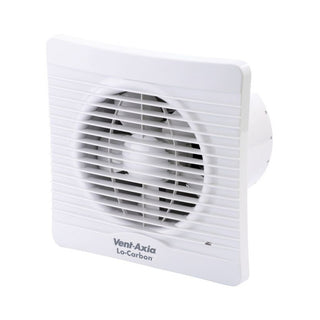 Vent-Axia Lo-Carbon Silhouette 100mm (4") Bathroom Extractor Fan with Timer - 441625