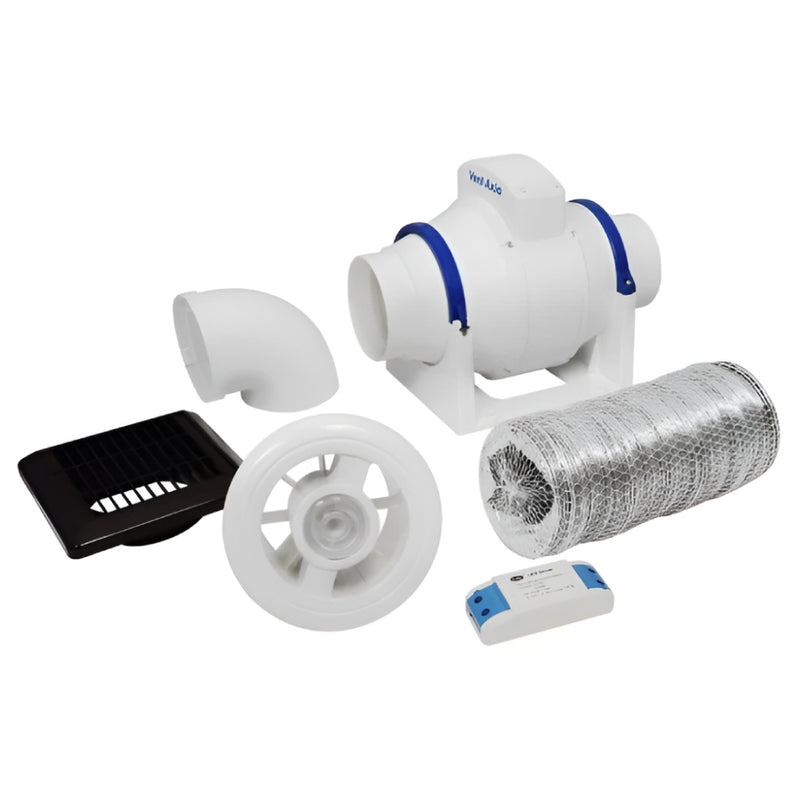 Vent-Axia Luminair SELV Inline Extractor Fan & LED Light Kit with Humidistat - 453416, Image  of 2