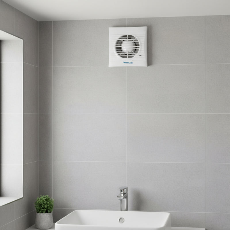 Vent-Axia Silhouette 100TM Axial 100mm (4") Toilet Extractor Fan with Timer & PIR - 454058, Image  of 3