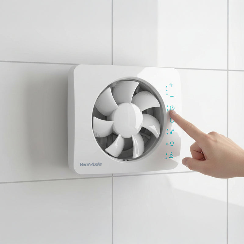 Vent-Axia PureAir Sense 100mm (4") Extractor Fan with App Connectivity & Odour Sensor - 479460, Image  of 5