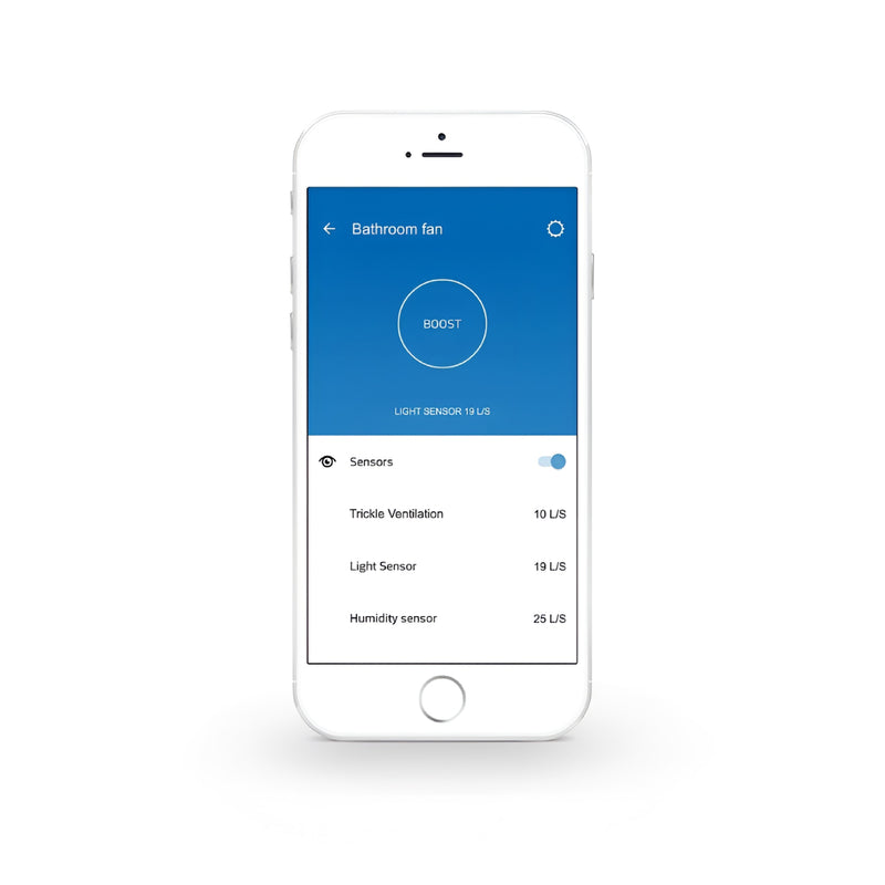 Vent-Axia Svara 100mm (4") Lo-Carbon Axial Kitchen & Bathroom Smart Extractor Fan - 409802, Image  of 10