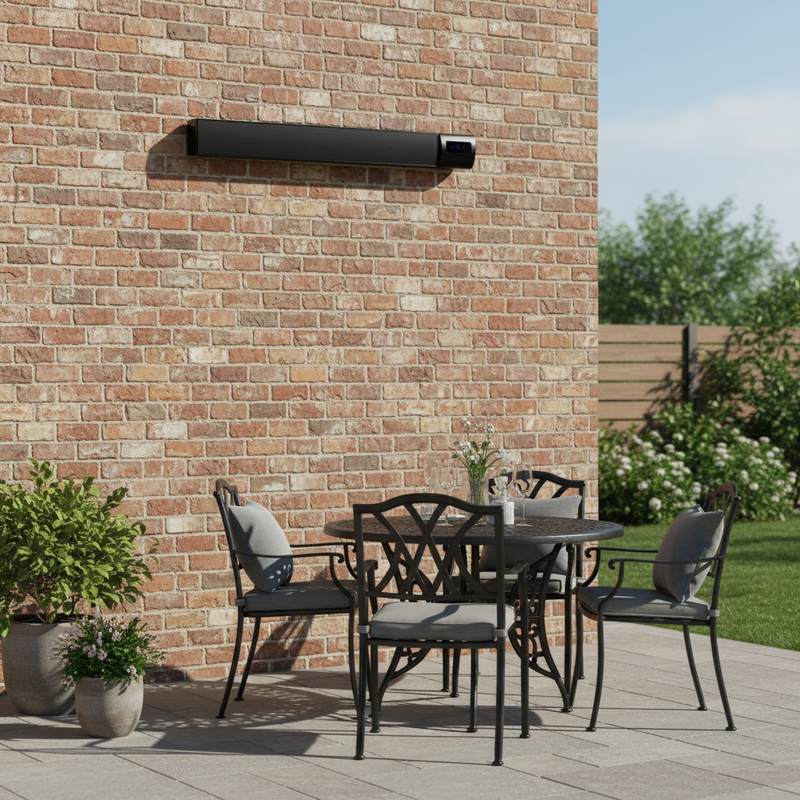 Devola 1.2KW Indoor and Outdoor Wi-Fi Radiant Heater - Black (UK) - DVRH1200B, Image  of 8