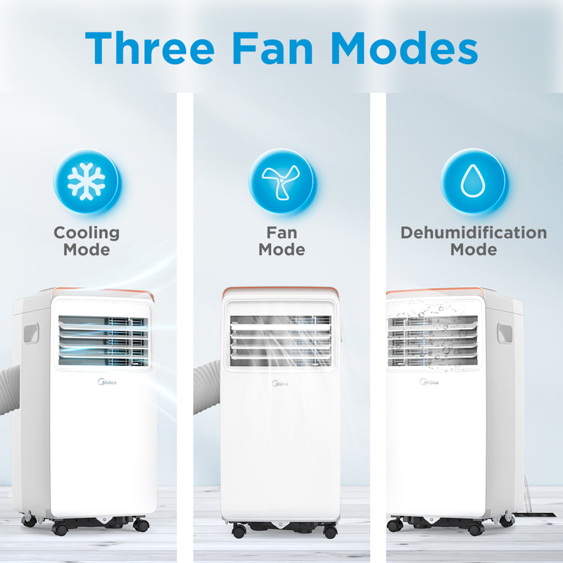 Midea 9000BTU Portable Air Conditioning Unit White - MPPHA-09CRN7-QB6-L - MPPHA-09CRN7-MID-WH/RETB - Graded Unit, Image 12 of 13