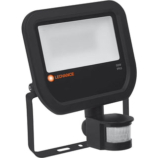 LEDVANCE 50W Integrated LED Floodlight with PIR Black - Cool White - F5040BS 143593-461031 - Return Unit