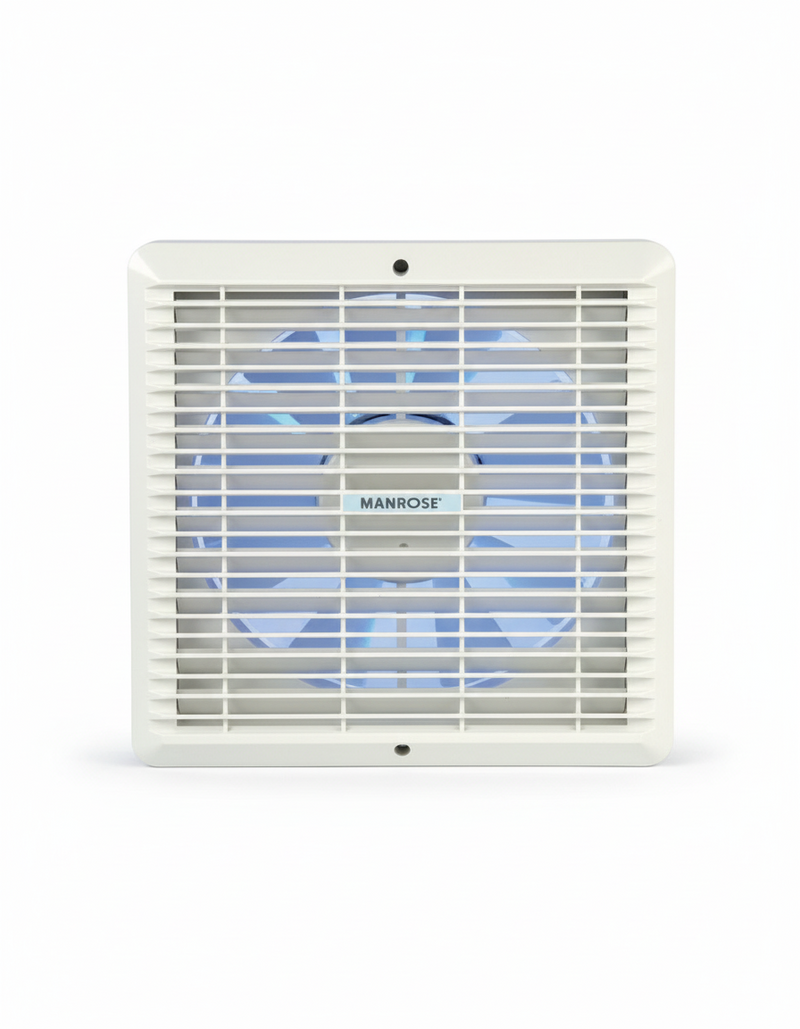 Manrose 230mm (9") Commercial Wall/Window Extractor Fan With Fixed Grill - XFS230S, Image  of 3