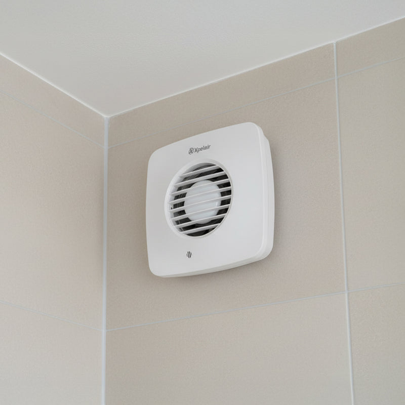 Xpelair Simply Silent DX100BS 100mm Standard Square Extractor Fan - 93017AW, Image  of 5