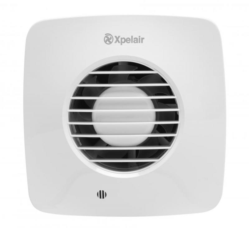 Xpelair DX100TS Timer Square Extractor Fan with Wall Kit (93026AW), Image 1 of 3
