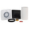 Xpelair DX100HTS Square Humidistat Timer Extractor Fan with Wall Kit - 93028AW