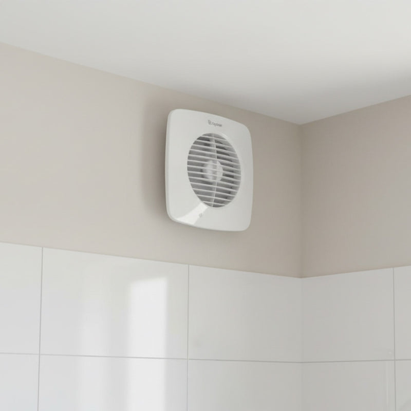 Xpelair DX150TS Simply Silent 6"/150mm Square Extractor Fan w/ Timer - 93072AW, Image  of 5