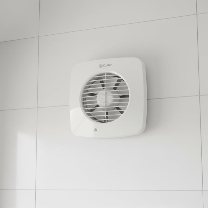 Xpelair DX150PS Simply Silent 6/150mm Square Extractor Fan w/ Pullcord - 93074AW, Image  of 5