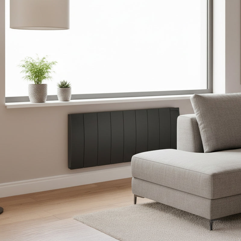 Atlantic Galapagos 1000W Low Height Electric Thermofluid Radiator - Grey Star - AH501854, Image  of 3