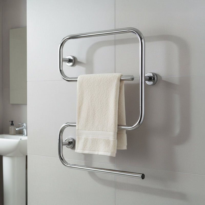 Hyco Alize S - Shaped Bathroom Towel Rail 50W - AL50SC, Image  of 2