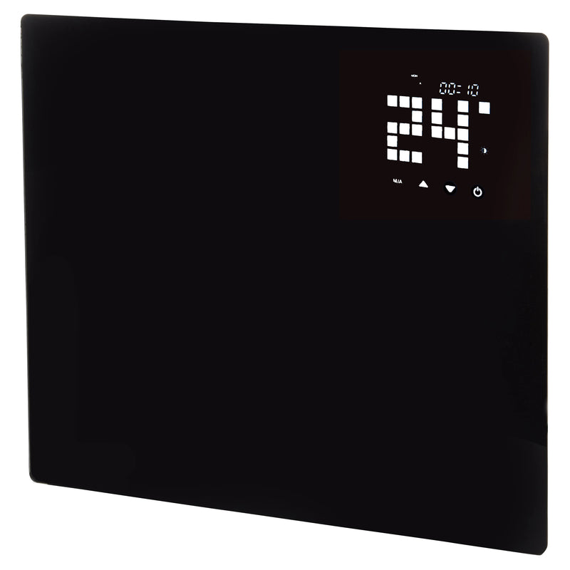 Hyco 2kW Ariano Black Glass Panel Heater With 24/7 Timer - AR2000T, Image 1 of 1