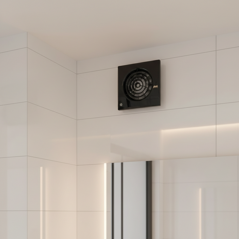 Blauberg 100mm (4") Calm Bathroom Extractor Fan with PIR - CALMBLACK100IR, Image  of 4