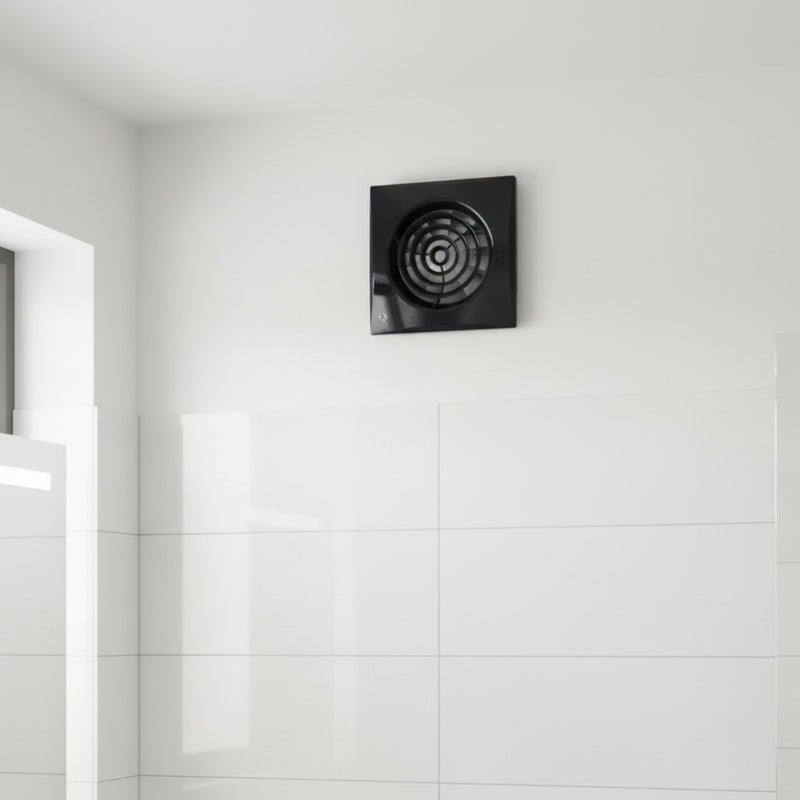 Blauberg 100mm (4") Calm Bathroom Extractor Fan with Pullcord - CALMBLACK100S, Image  of 3