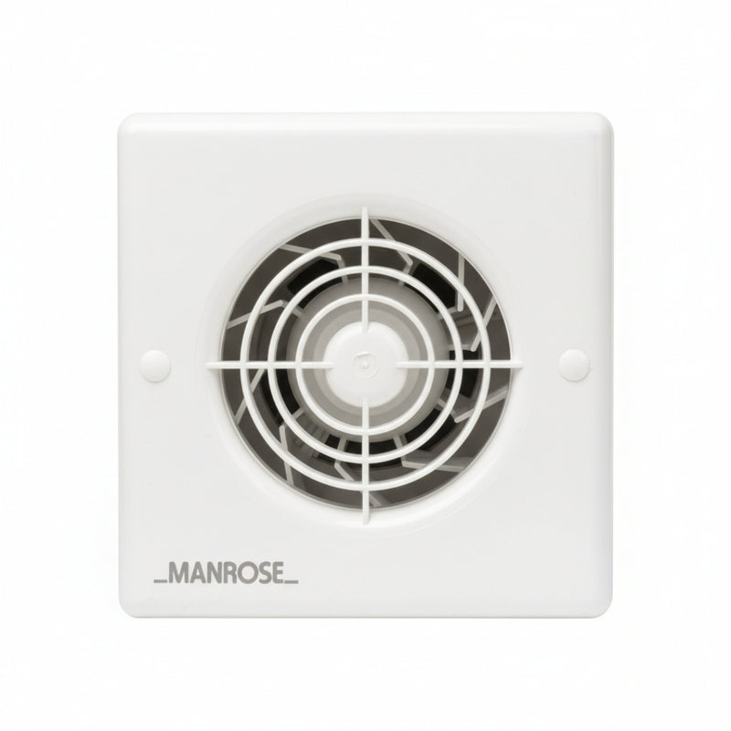 Manrose 100mm (4") Auto Humidity Bathroom Extractor Fan with Pull Cord - WF100AHP, Image  of 4
