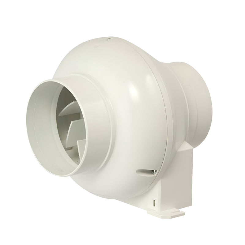 Manrose 100mm (4") In-Line Centrifugal Extractor Fan With Timer - CFD200TN, Image  of 2