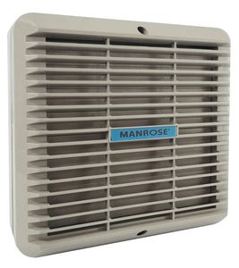 Manrose 150mm (6") Commercial Automatic Wall Fan With Internal Thermo-Activated Shutters - COMCW150A