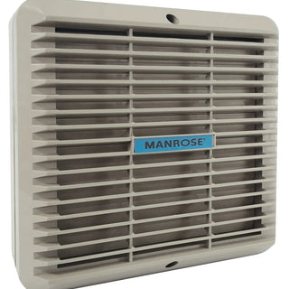 Manrose 150mm (6") Commercial Automatic Wall Fan With Internal Thermo-Activated Shutters - COMCW150A