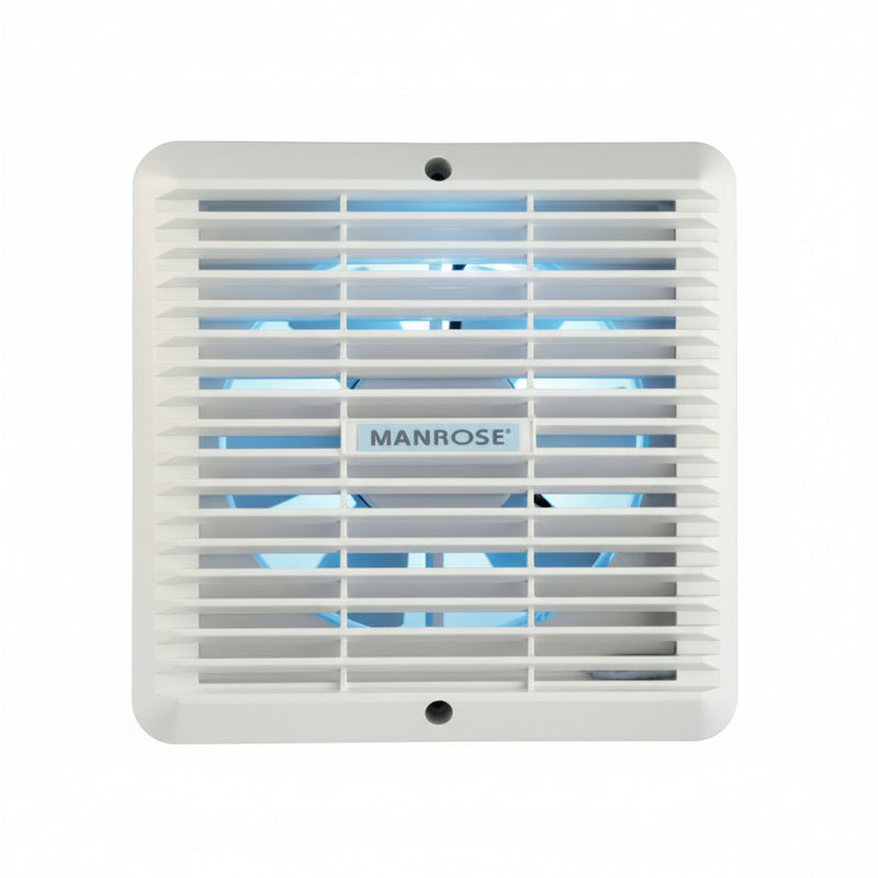 Manrose 150mm (6") Commercial Extractor Fan With Pullcord & Internal Shutters, Automatic - COMCW150MP, Image  of 3