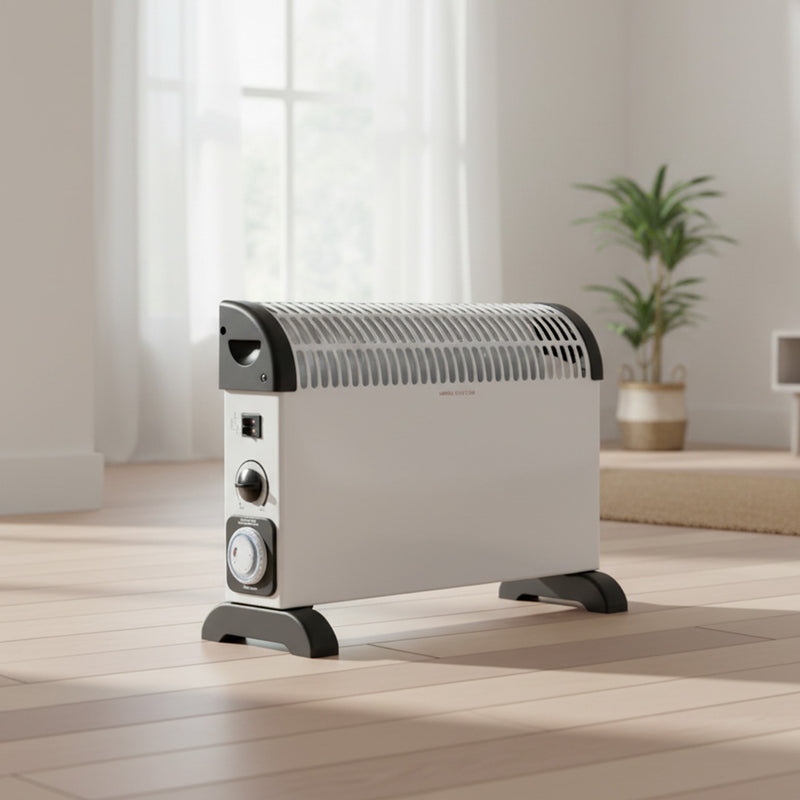 Status 2Kw White Convector Heater Timer - CONH-2000WT1PKB, Image  of 2