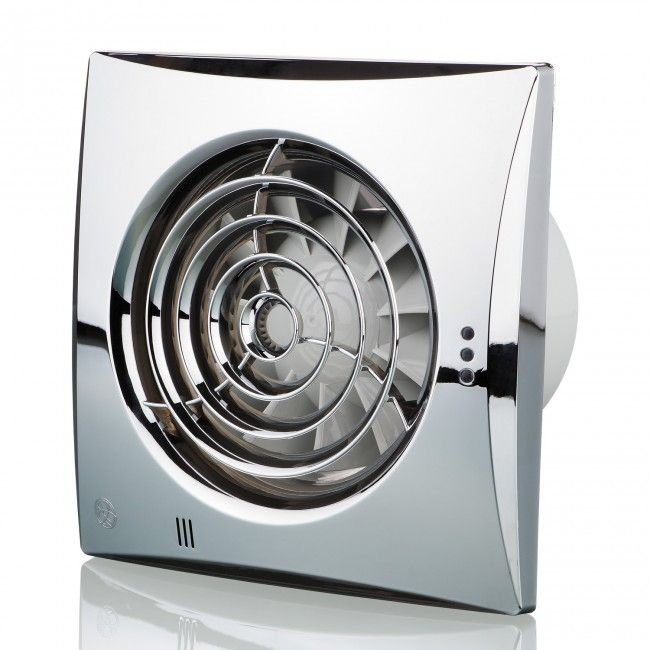 Blauberg 150mm Calm Extractor Chrome Fan Timer - CALMCHROME150T, Image  of 1