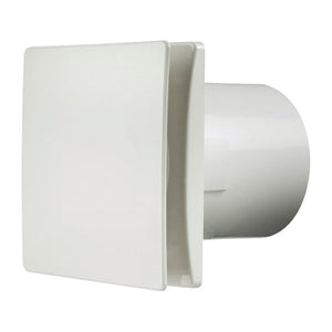 Manrose 150mm (6") Slimline Bathroom Extractor Fan, Standard White - DECO150SW