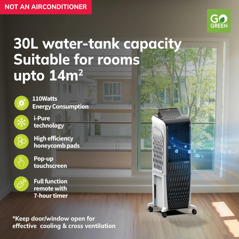 Symphony Diet 3D 30i Evaporative Air Cooler - DIET3D30i, Image  of 12
