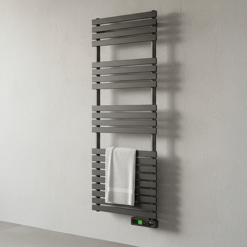 Rointe D Series 600W Electric Towel Rail 1486mm with WiFi - Graphite - DTI060SEB, Image  of 4