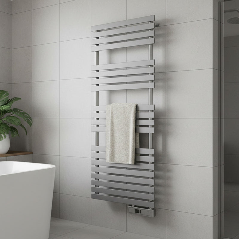 Rointe D Series 450W Electric Towel Rail 1486mm with WiFi - Chrome - DTI060SEC, Image  of 4
