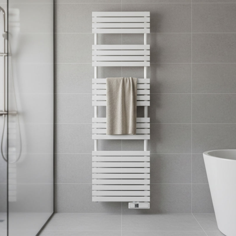 Rointe D Series 750W Electric Towel Rail 1804mm with WiFi - White - DTI075SEW, Image  of 3