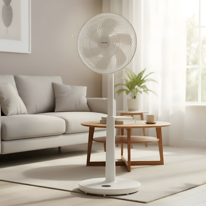 Devola Low Noise 30W 12 Speed 12-inch DC Pedestal Fan - White - DV12DCPFAN, Image  of 10