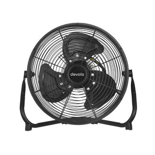 Devola 45W 3 Speed 12-inch DC Floor Fan - Black - DV12FFB